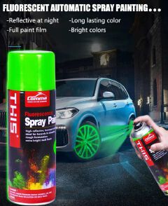 Fluorescent Spray Paint, High Reflective Florescence Bright Neon - Glow under UltraViolet UV (Black) Light Car Motorcycles Bicycles