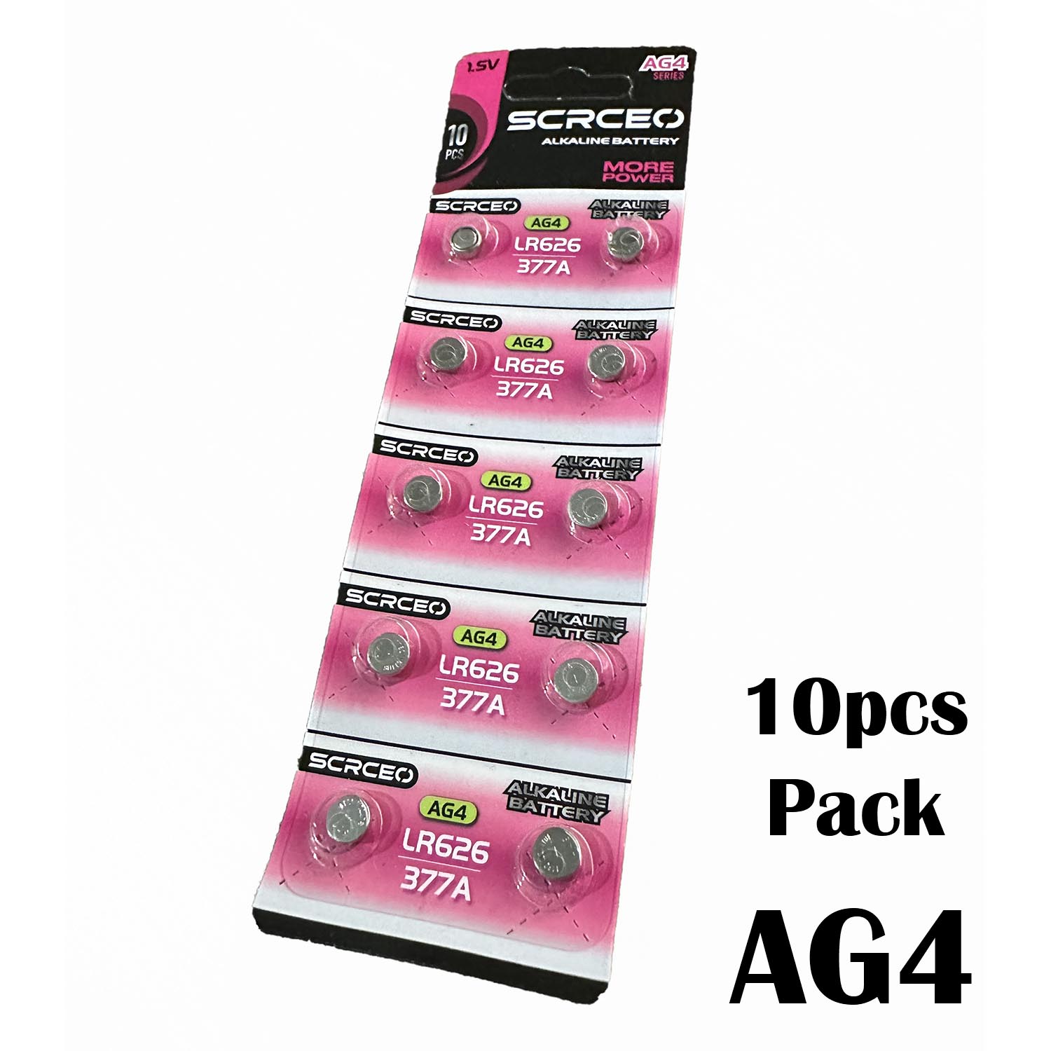 10 PCS SR626SW 377 AG4 1.5V Button Cell Watch Batteries Long Lasting Button Batteries for Watch Toys Remote