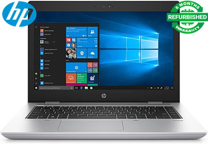 Hp Probook 640 G1 - Core i5 4th Gen - 8GB - 500GB HDD - 14" Laptop - Refurbished Notebook - Windows 10 pro Office 2019 Black 14 inch