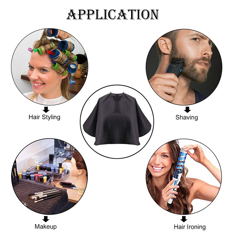 New Arrivals Makeup Cape Makeup Bib Hair Dye Tools Beauty Salon Barber Hair Cutting Cape Cloth Wrap Hairdressing Cape Barber Lightweight Comb-out Beard Apron Shortie Makeup Bib Styling Shampoo Cape