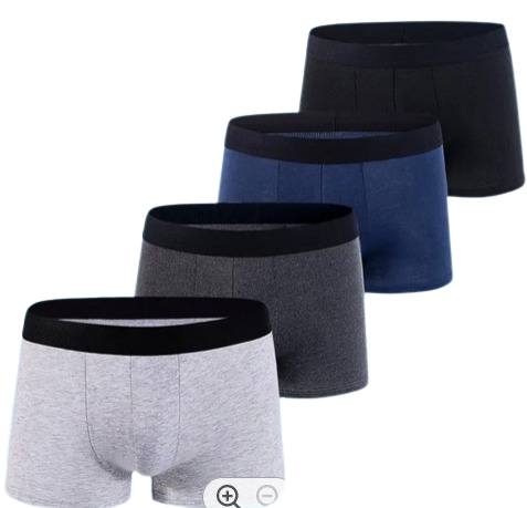 6 Pcs Men’s Cotton Boxers - Stretchy Heavy Cotton, High quality