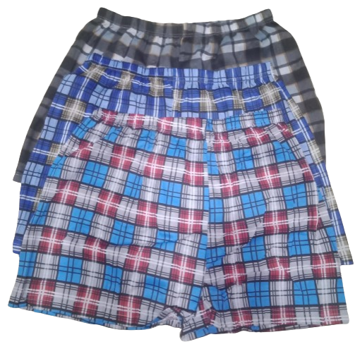 6 PCS MEN'S BOXER SHORTS-CHECKED (Stretchy and comfortable).