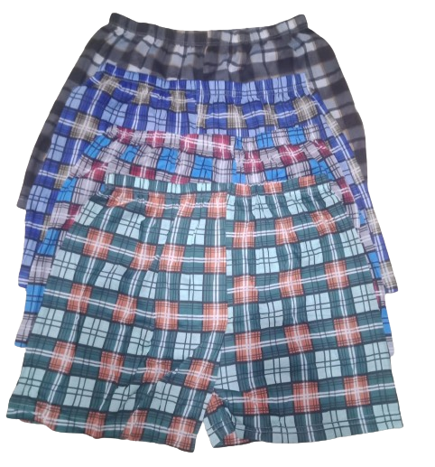 6 PCS MEN'S BOXER SHORTS-CHECKED (Stretchy and comfortable).