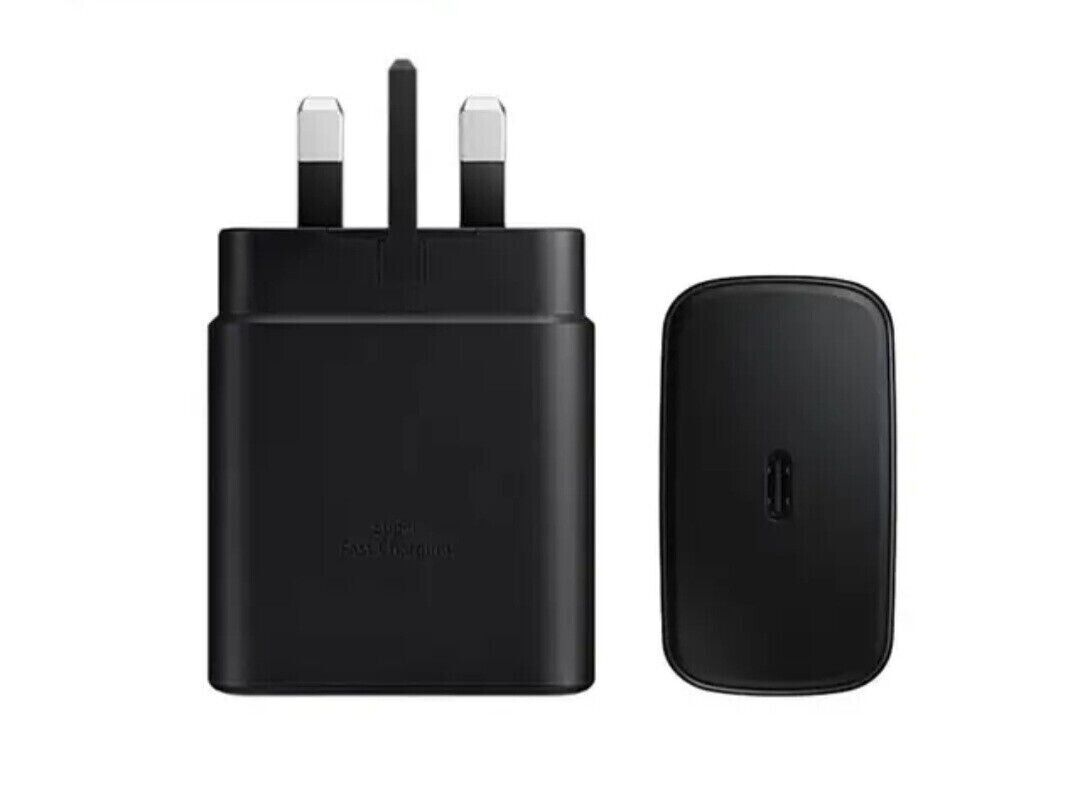 Samsung 45W SUPER Fast Charging Wall UK Plug ADAPTER ALONE - Black