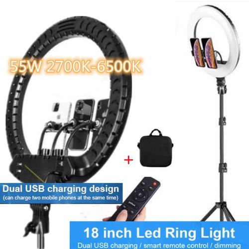18Inch Ring Light Plus Tripod 2M Stand+ Free Bag