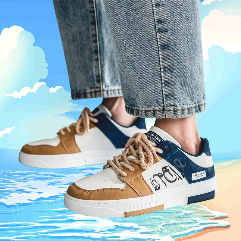 Fashion Designer Shoes Men Casual Platform Sneakes Lace Up Trainers Men's Shoes Mens Vulcanized Shoes