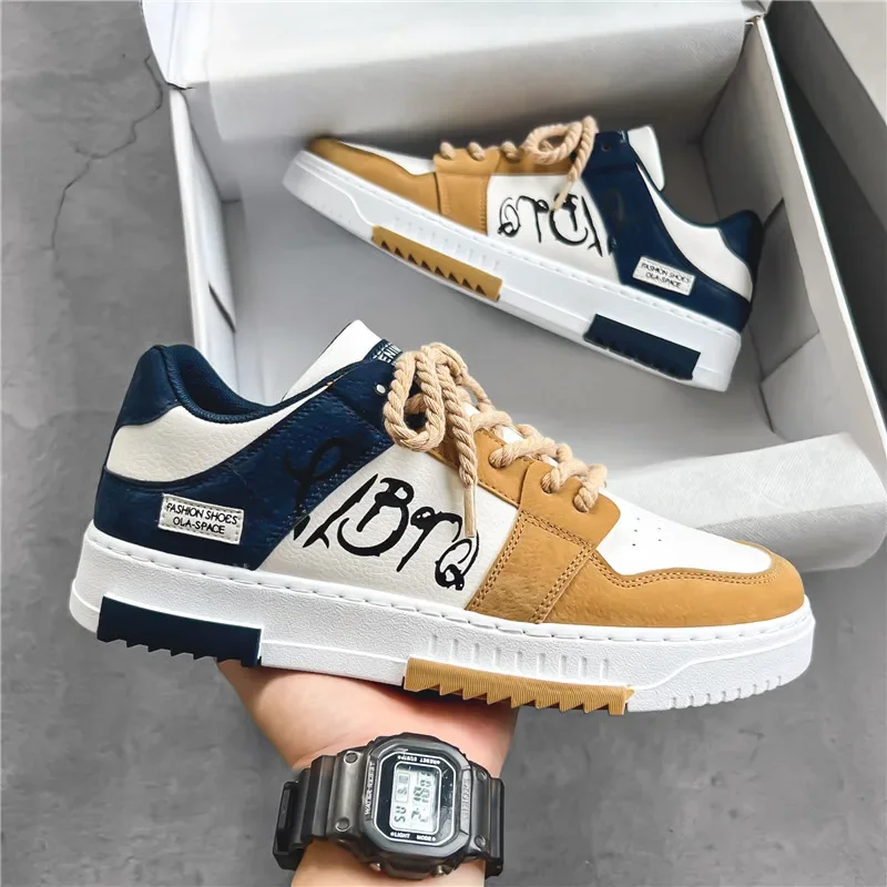 Fashion Designer Shoes Men Casual Platform Sneakes Lace Up Trainers Men's Shoes Mens Vulcanized Shoes