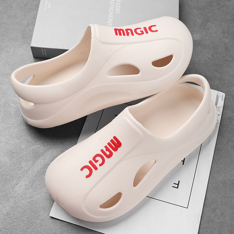 Men's Shoes Sandals Indoor Slippers Popular men's summer outer wear non-slip sports toe-toe sandals men's outdoor beach slippers toe cap sandals Crocs
