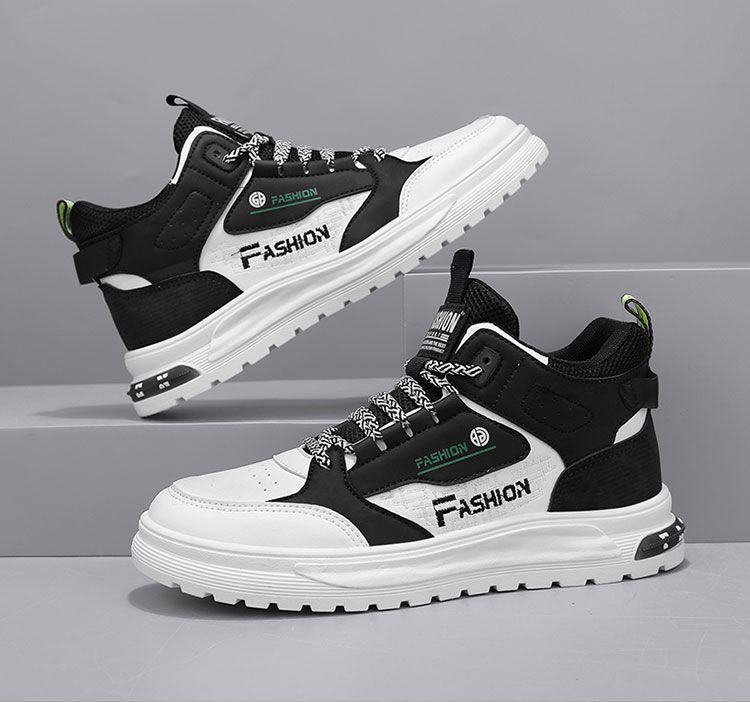 Men's shoes boots Martin boots men's British style High top boots  black boots Anti-slip and wear-resistant Versatile fashion for teenagers Work shoes Casual versatile work boots internal increase New Korean style work boots for men, trendy shoes