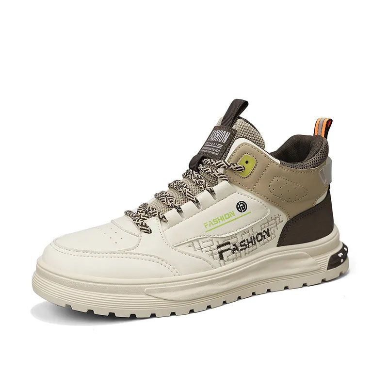 Men's shoes boots Martin boots men's British style High top boots  black boots Anti-slip and wear-resistant Versatile fashion for teenagers Work shoes Casual versatile work boots internal increase New Korean style work boots for men, trendy shoes
