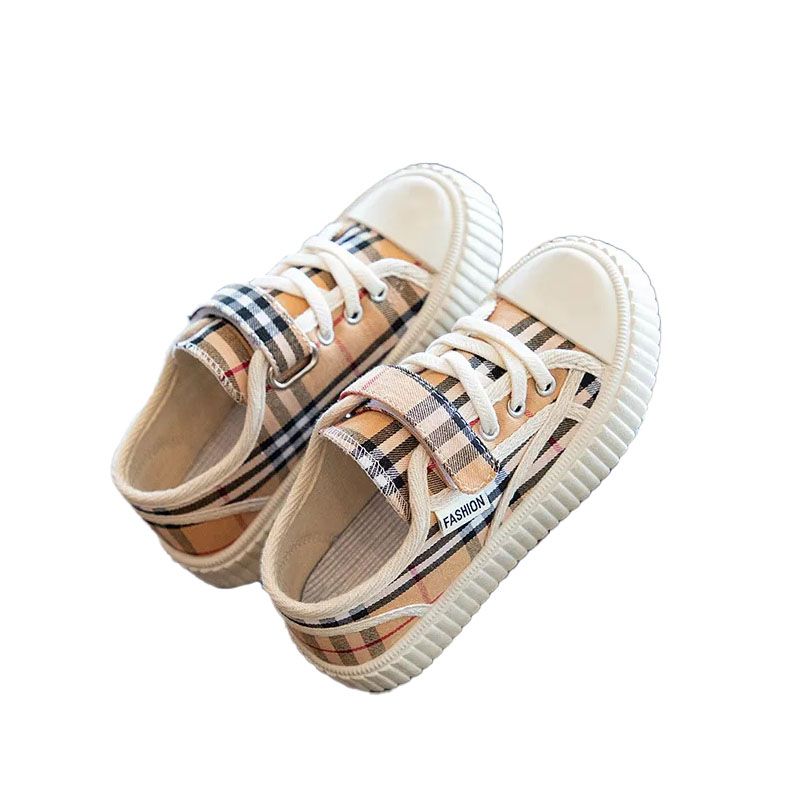 Kids Shoes Girls' Shoes Athletic Children's Korean style breathable lightweight canvas shoes girls soft sole comfortable casual sneakers spring and autumn new style Velcro