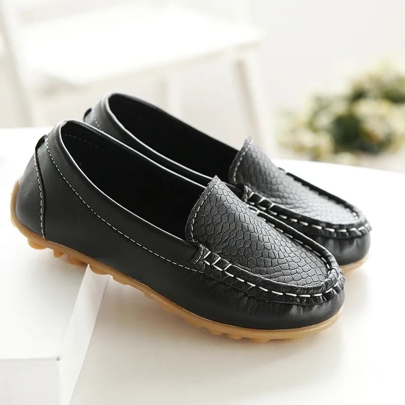 Kids Shoes Boys' Shoes Doudou shoes New children's shoes, bean shoes, boys' leather shoes, girls' single shoes, baby shoes, white Korean style trendy casual shoes