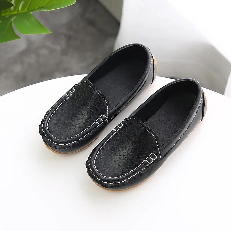 Kids Shoes Boys' Shoes Doudou shoes New children's shoes, bean shoes, boys' leather shoes, girls' single shoes, baby shoes, white Korean style trendy casual shoes
