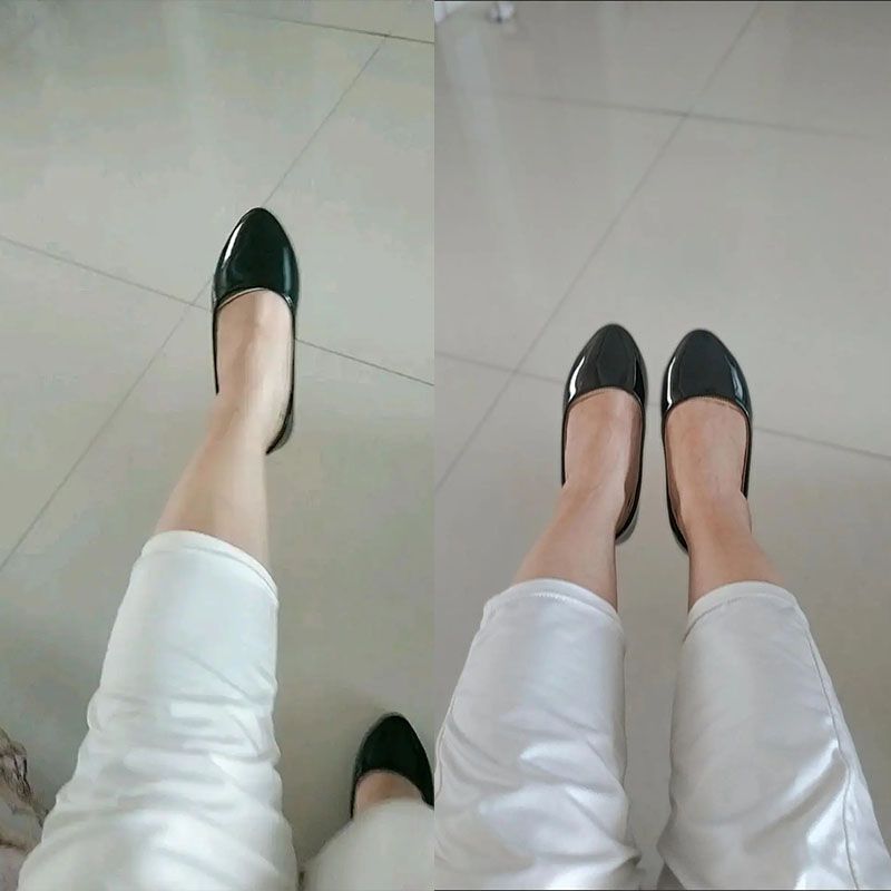 Kids Shoes Girls' Shoes Athletic New Girls Leather Shoes Korean Style Flat Little Girls Black Princess Shoes Children Always versatile Casual and versatile