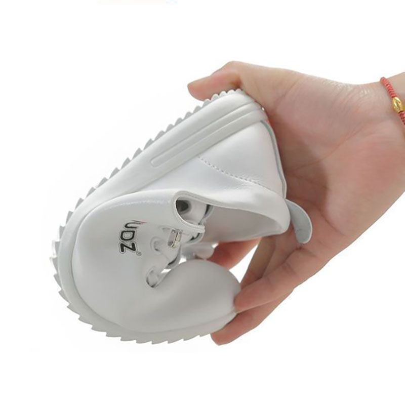 Women's Shoes Athletic Running Soft Leather White Shoes For Women Soft Sole Lightweight Mom Shoes Fashionable And Versatile Non-slip Sports Outdoor White Shoes