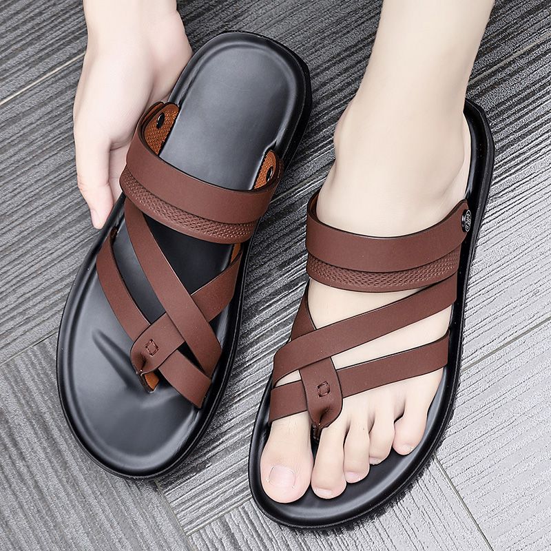 Men's Shoes Sandals Slippers Men's sandals new summer beach shoes flip-flops men's outdoor wear dual-use driving sandals