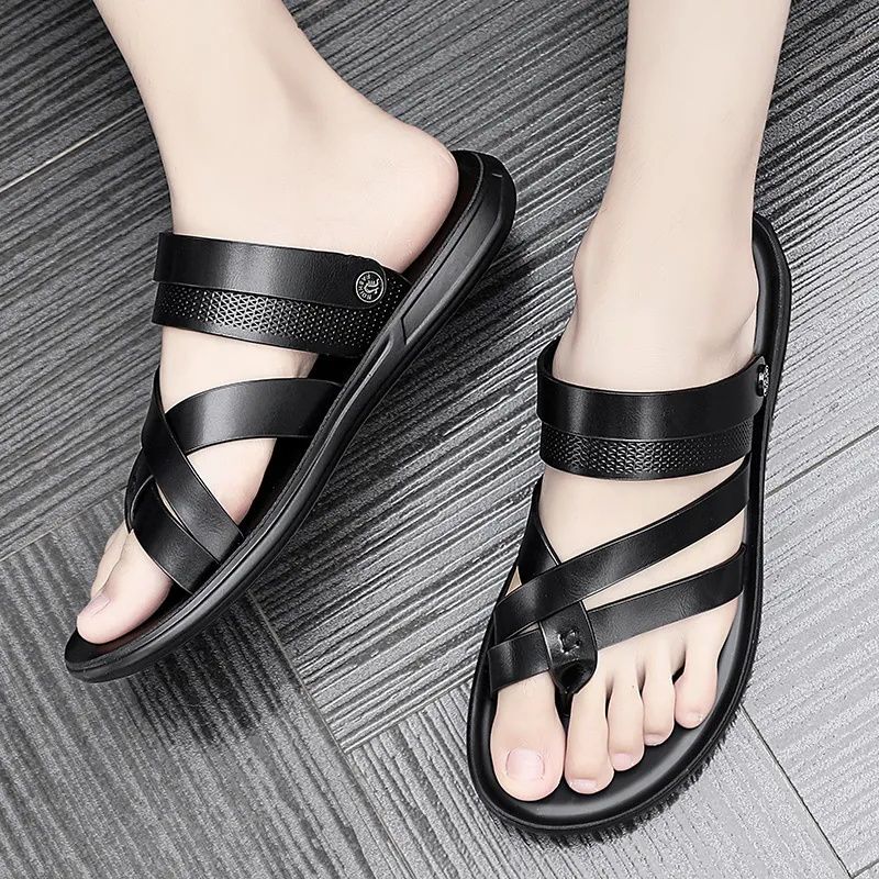 Men's Shoes Sandals Slippers Men's sandals new summer beach shoes flip-flops men's outdoor wear dual-use driving sandals