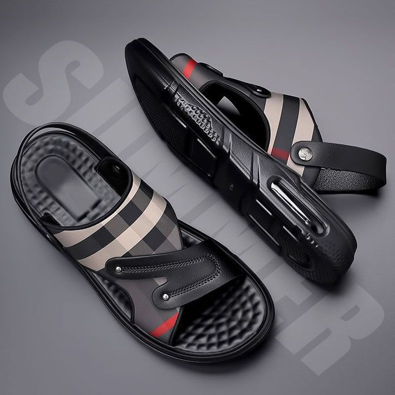 Men's Shoes Sandals Slippers Sandals Men's New Summer Air Cushion Sports Anti-Slip Soft Sole Outdoor Beach Sandals Fashionable and Versatile