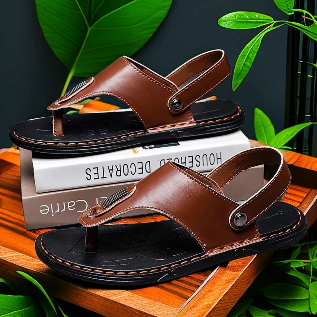 Men's Shoes Sandals Slippers Men's New Non-slip Sandals, Trendy Driving Flip-flops, Outdoor Dual-use Sandals, Beach shoes, fashionable and versatile