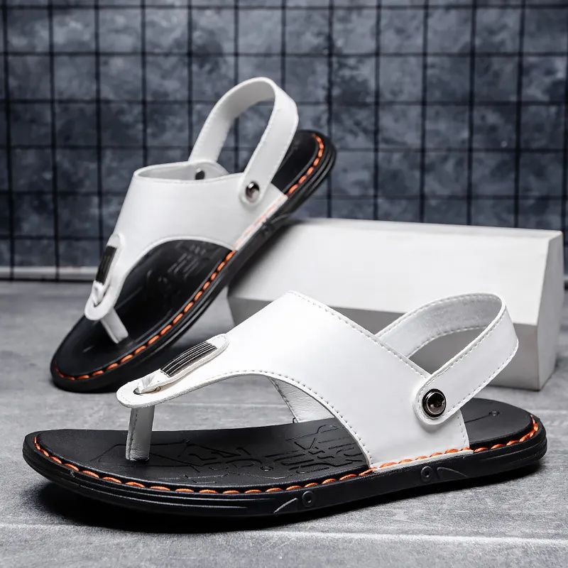 Men's Shoes Sandals Slippers Men's New Non-slip Sandals, Trendy Driving Flip-flops, Outdoor Dual-use Sandals, Beach shoes, fashionable and versatile