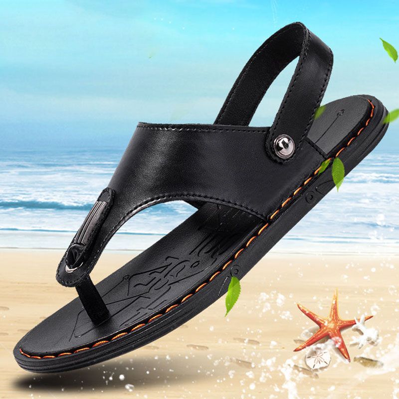 Men's Shoes Sandals Slippers Men's New Non-slip Sandals, Trendy Driving Flip-flops, Outdoor Dual-use Sandals, Beach shoes, fashionable and versatile