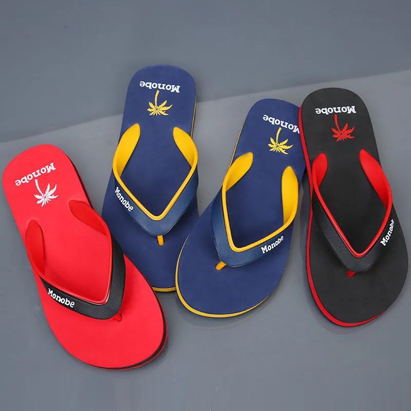 Men's Shoes Slippers Flip-Flops New Non-slip Flip-flops For Men, Outdoor Shock-absorbing and Wear-resistant Slippers, Men's bathing and home beach shoes Unisex