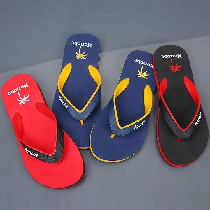 Men's Shoes Slippers Flip-Flops New Non-slip Flip-flops For Men, Outdoor Shock-absorbing and Wear-resistant Slippers, Men's bathing and home beach shoes Unisex