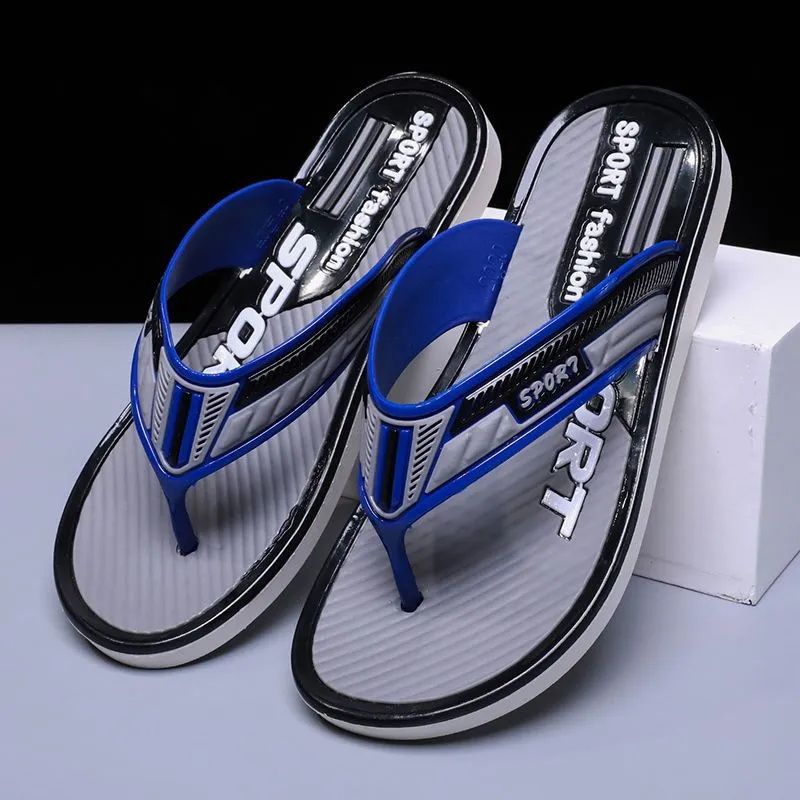 Men's Shoes Slippers Flip-Flops Men's Flip-flops, Non-slip, Wear-Resistant, Trendy, Personalized Flip-flops, Fashionable Beach Shoes For Men, Slippers
