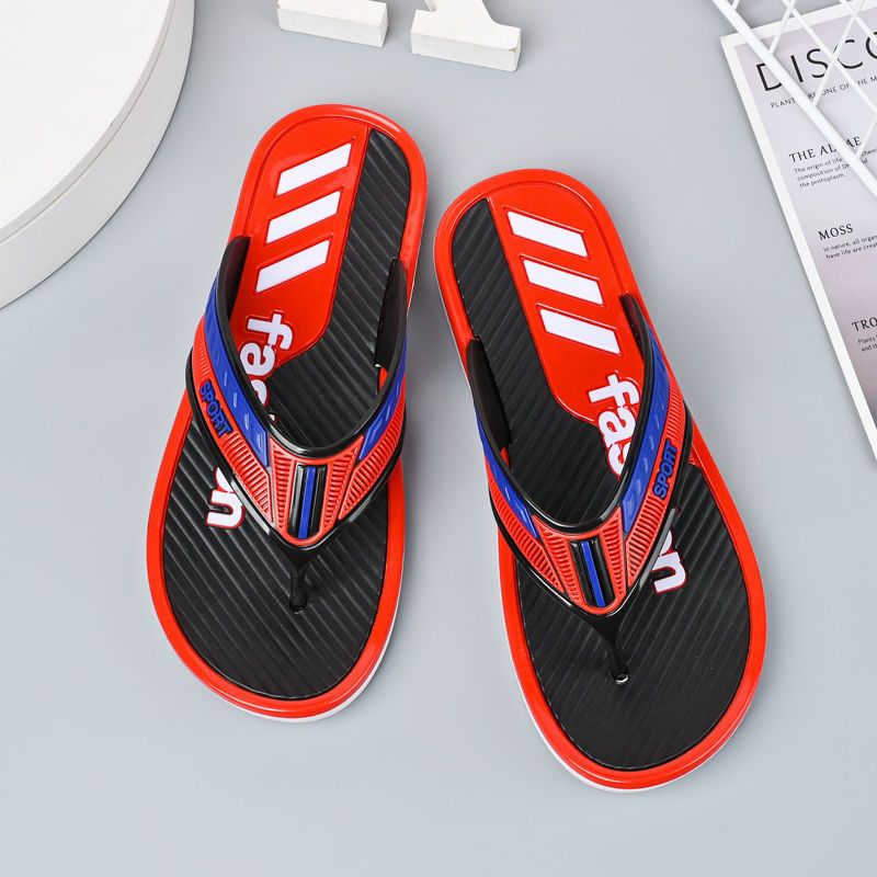 Men's Shoes Slippers Flip-Flops Men's Flip-flops, Non-slip, Wear-Resistant, Trendy, Personalized Flip-flops, Fashionable Beach Shoes For Men, Slippers