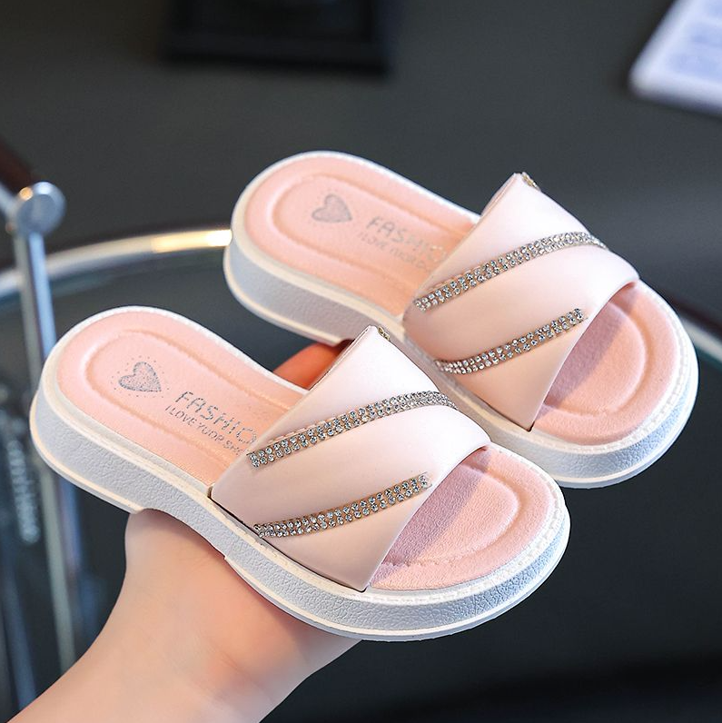 Kids Shoes Baby Shoes Girls' Shoes Slippers One-piece hot style flat bottom retro new Chinese style butterfly princess style kindergarten sandals and slippers