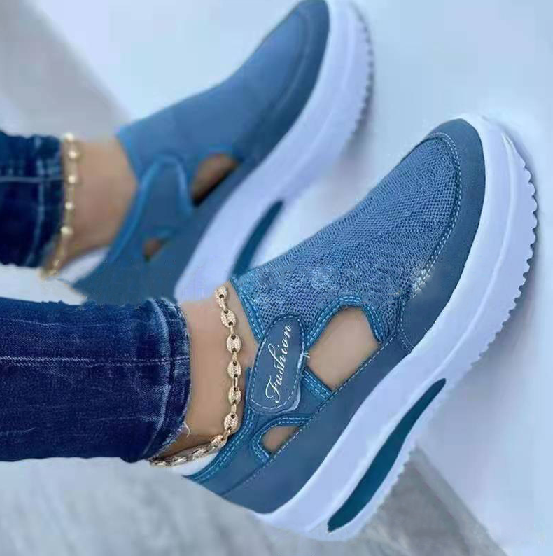 Women's Shoes Sneakers Large size casual shoes women's new light color matching Velcro thick bottom breathable daily spot shoes sports shoes