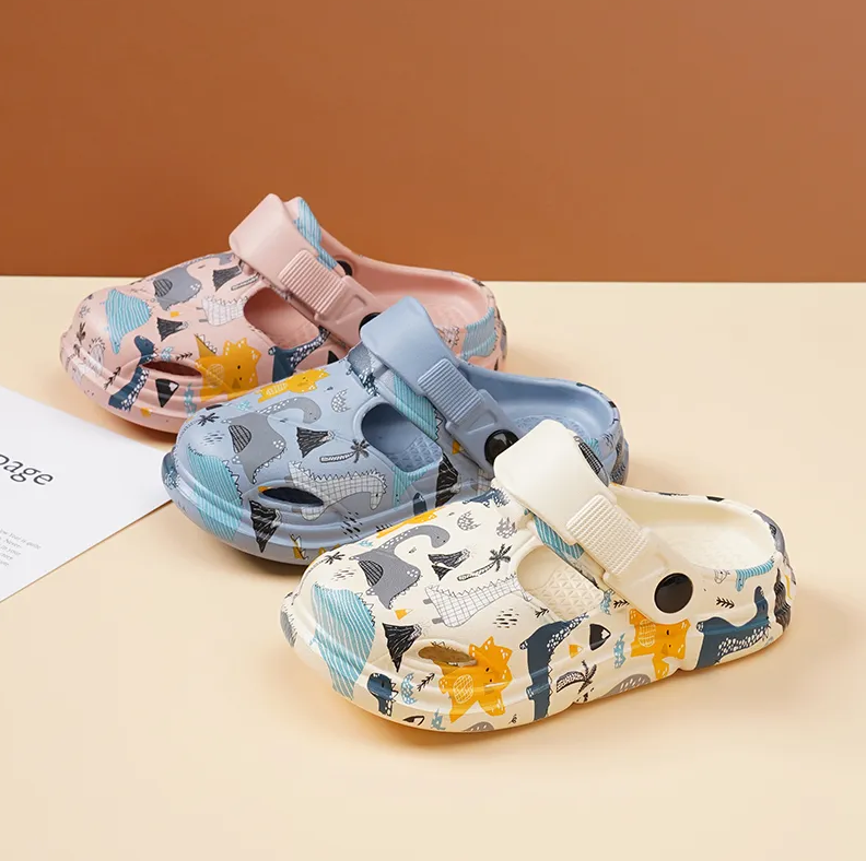 Kids Shoes Baby Shoes Sandals Children'S Slippers, New Non-Slip Sandals, Slippers, Two-Wear, Comfortable, Breathable, Non-Weary, Big Children'S Sandals At Home