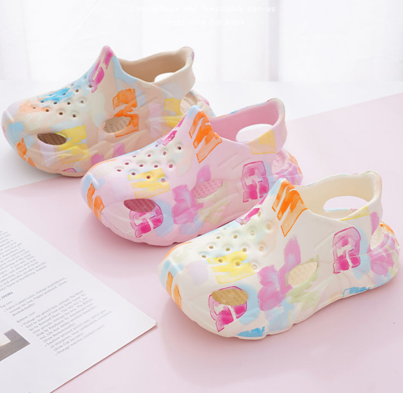Kids Shoes Baby Shoes Sandals New Girls' Slippers, Non-Slip And Wear-Resistant, Women'S Clogs, Comfortable And Non-Abrasive, Beach Children'S Sandals