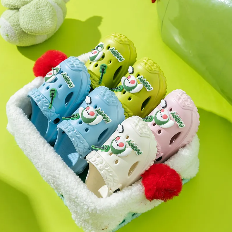 Kids Shoes Baby Shoes  Sandals Children'S Slippers New Style Boys And Girls Indoor Non-Slip Wear-Resistant Cartoon Large Children And Babies Outdoor Hole Shoes Sandals