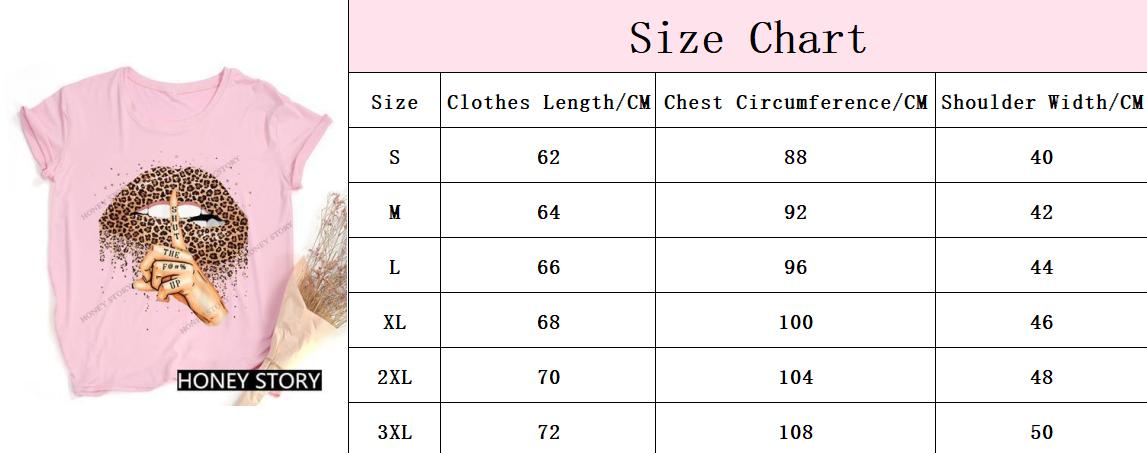 Women's Clothing Tops T-Shirts Leopard Lips Black T-shirt Hot Selling Leopard Lip Print Women's Black T-Shirt