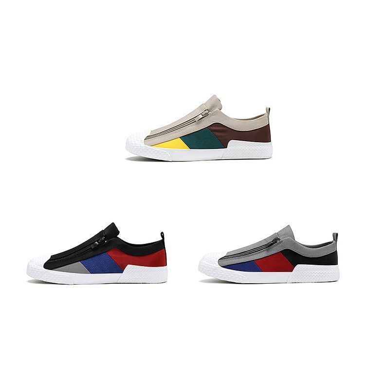 Men's Shoes Sports Skateboarding New Summer Men's Shoes Breathable Trendy Canvas Flat Shoes Sports Leisure Versatile Trendy Shoes