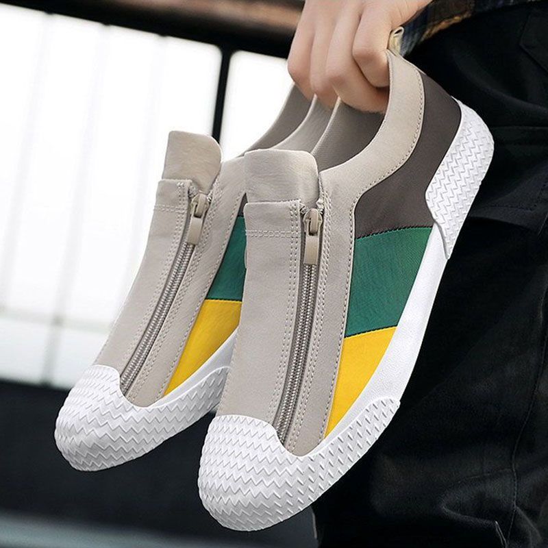 Men's Shoes Sports Skateboarding New Summer Men's Shoes Breathable Trendy Canvas Flat Shoes Sports Leisure Versatile Trendy Shoes