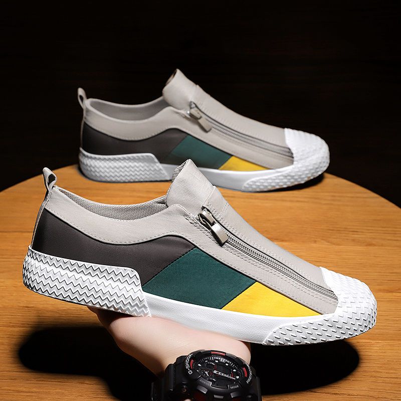 Men's Shoes Sports Skateboarding New Summer Men's Shoes Breathable Trendy Canvas Flat Shoes Sports Leisure Versatile Trendy Shoes