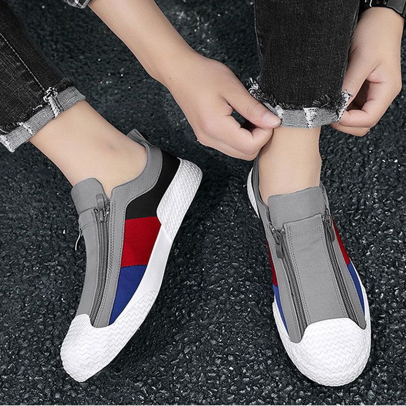 Men's Shoes Sports Skateboarding New Summer Men's Shoes Breathable Trendy Canvas Flat Shoes Sports Leisure Versatile Trendy Shoes