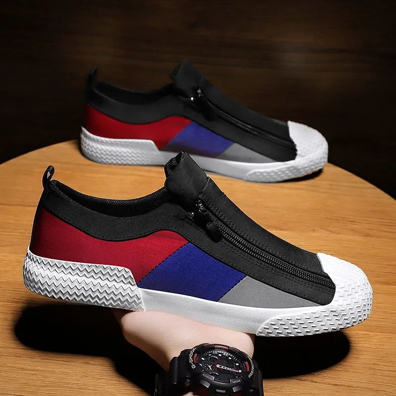 Men's Shoes Sports Skateboarding New Summer Men's Shoes Breathable Trendy Canvas Flat Shoes Sports Leisure Versatile Trendy Shoes