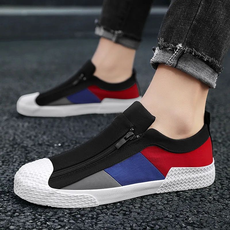 Men's Shoes Sports Skateboarding New Summer Men's Shoes Breathable Trendy Canvas Flat Shoes Sports Leisure Versatile Trendy Shoes