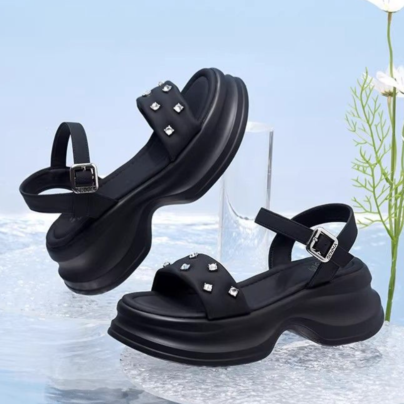 Women's Shoes Sandals Sports Sandals Popular thick-soled sandals, new women's shoes, white sandals, Roman beach shoes, sports and leisure sandals