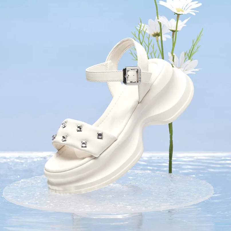 Women's Shoes Sandals Sports Sandals Popular thick-soled sandals, new women's shoes, white sandals, Roman beach shoes, sports and leisure sandals