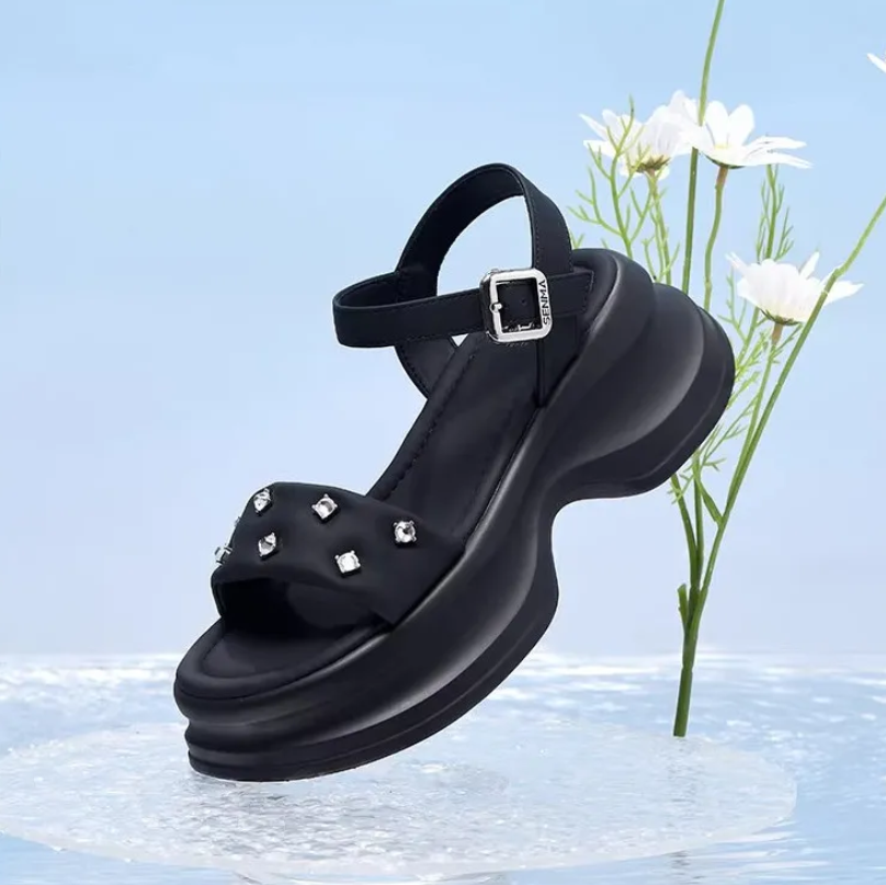 Women's Shoes Sandals Sports Sandals Popular thick-soled sandals, new women's shoes, white sandals, Roman beach shoes, sports and leisure sandals