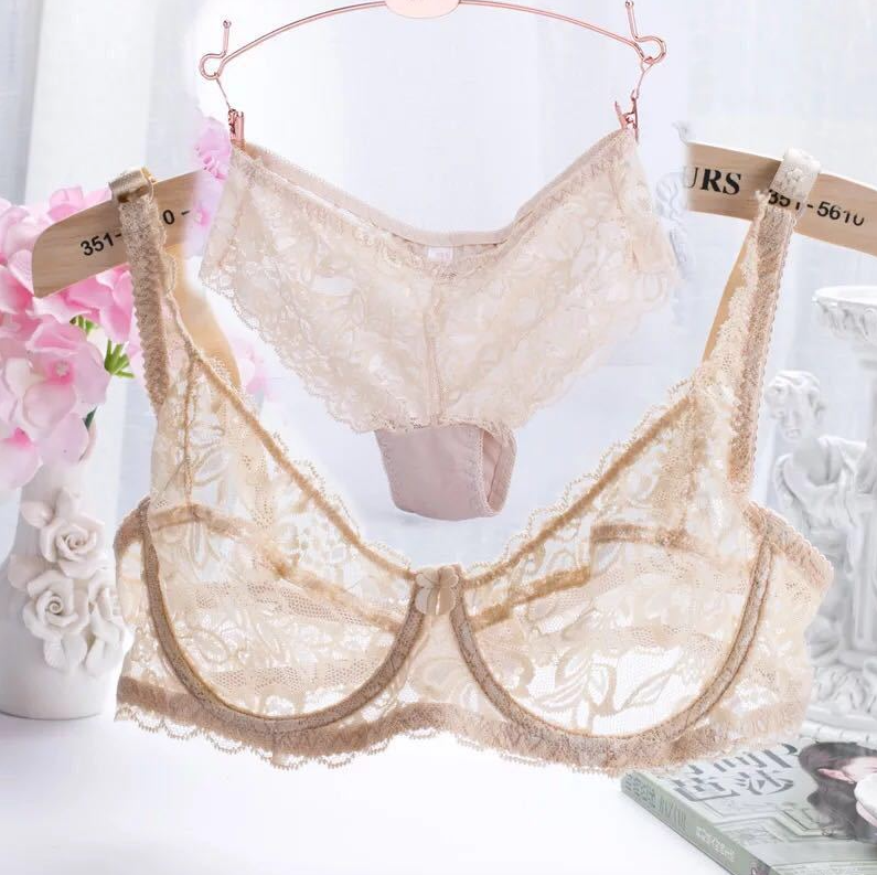 Women'S Clothing  Lingerie Sets Sexy Underwear [Bra Set] Ultra-Thin Transparent Full Lace Underwear That Is Comfortable And Can Also Be Worn To Sleep