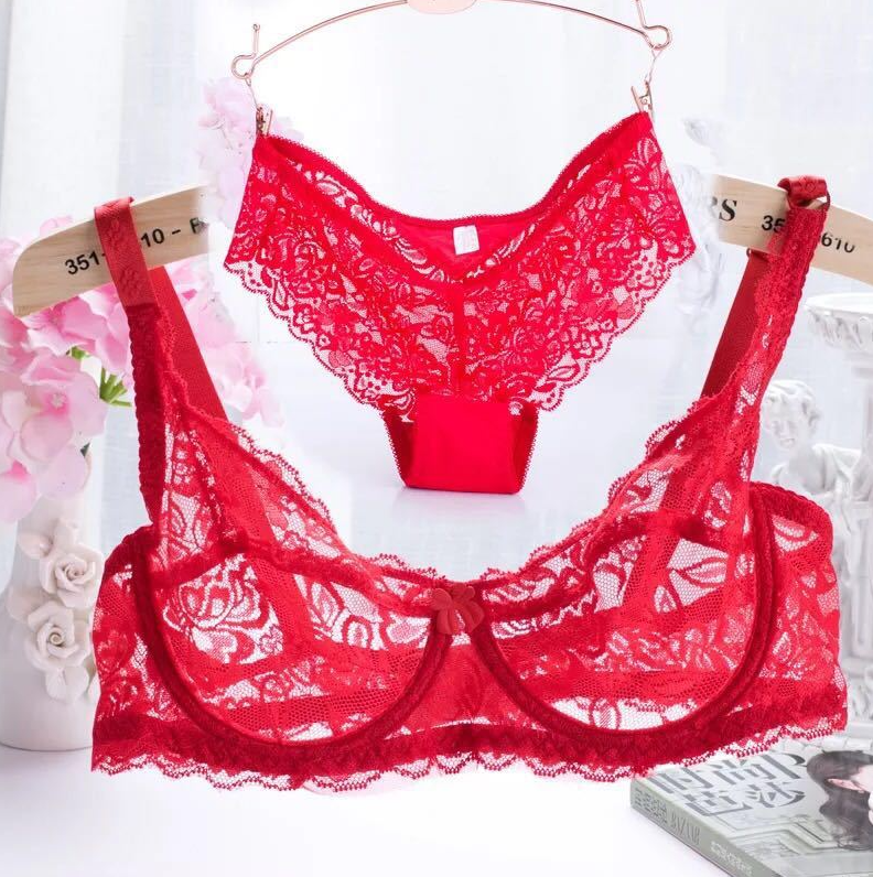 Women'S Clothing  Lingerie Sets Sexy Underwear [Bra Set] Ultra-Thin Transparent Full Lace Underwear That Is Comfortable And Can Also Be Worn To Sleep
