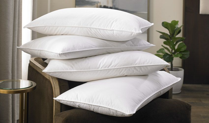 2PCS Set Of 2 Bed Pillow RANDOM  (Pair- Pure Fibre Filled)