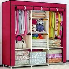 SOLID WOOD CLOTH 3 COLUMN WARDROBE Closet Commode Chest of Drawers Home Clothes Clothing Storage