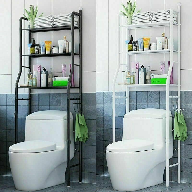 Ragen 3 Tier Above Toilet Storage, Bathroom Shelf Over The Toilet and Washing machine  rack   Over-The-Toilet Storage, Cabinet Over Toilet Premium toilet rack