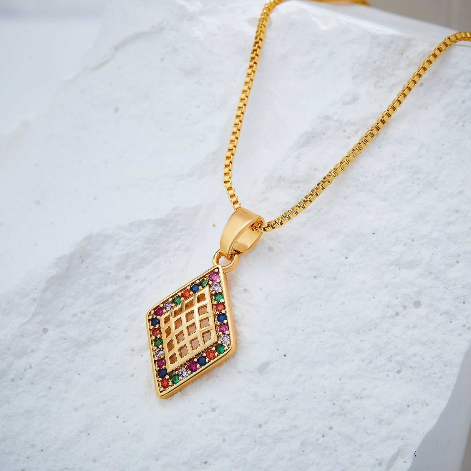 Women rose gold coloured pendant fashion jewellery-280AX
